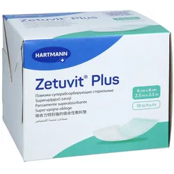 Zetuvit Plus Extrastarke Saugkompr.steril 6x6 Cm 10 St