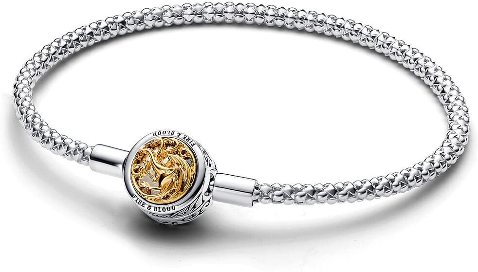 Bracelet Pandora Maille Cloutée Pandora Moments Game Of Thrones Fermoir Emblème De La Maison Femme