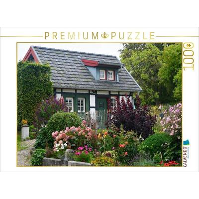 CALVENDO Puzzle Haus mit Garten aus Eicherscheid, dem mehrfach prämierten Golddorf | 1000 Teile Lege-Größe 64x48cm Foto-Puzzle für glückliche Stunden
