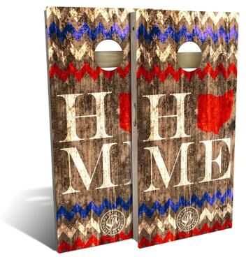 Skip's Garage Ohio Home Outdoor Cornhole Board Set