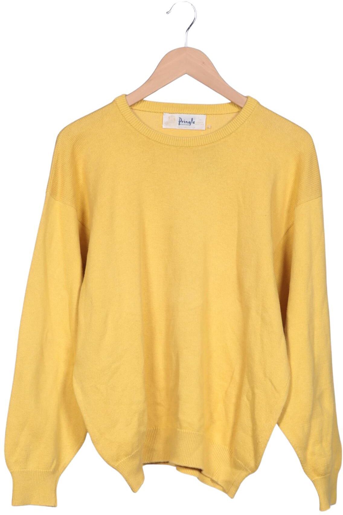Pringle of Scotland Damen Pullover, Gelb, Gr. M, Baumwolle - Second Hand