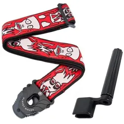 Planet Waves Satriani Gitarrengurt mit Saitenkurbel, Gitarre Zubehör, Schwarz