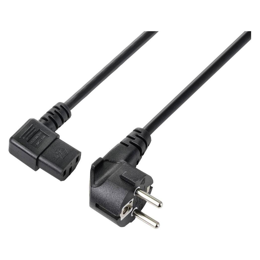 Sygonix SY-5243884 Kaltgeräte Anschlusskabel Schwarz 5.00 m (5 m) (SY-5243884)
