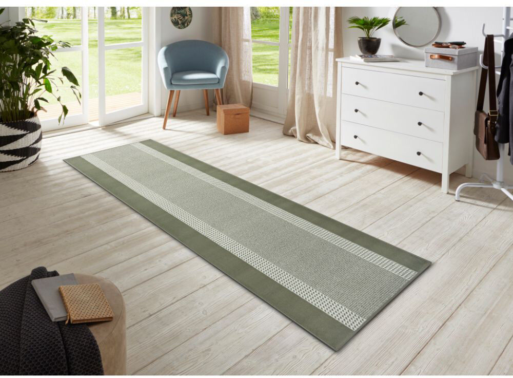 Hanse Home Flatweave Green Rug Green Runner 80 x 200cm