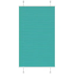 vidaXL Plissee Petrolgrün 70x100 cm Stoffbreite 69,4 cm Polyester