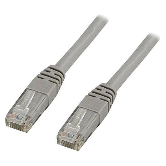 Deltaco TP-611 - 1,5 m - Cat6 - U/UTP (UTP) - RJ-45 - RJ-45 - Grau (U/UTP, CAT6, 1.50 m) (TP-611)