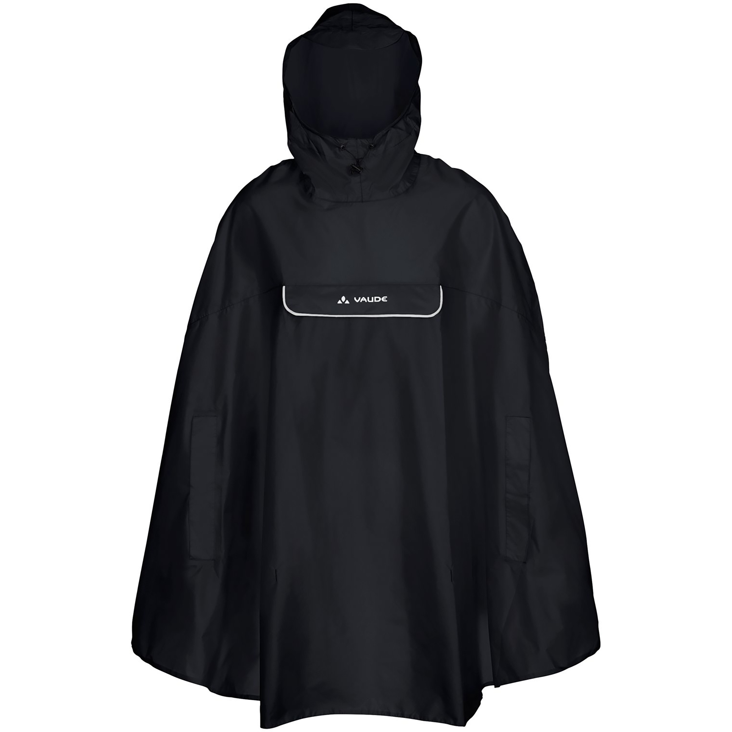 Vaude Valdipino Poncho Regenjacke schwarz Größe L Trekking Winddicht Wasserabweisend