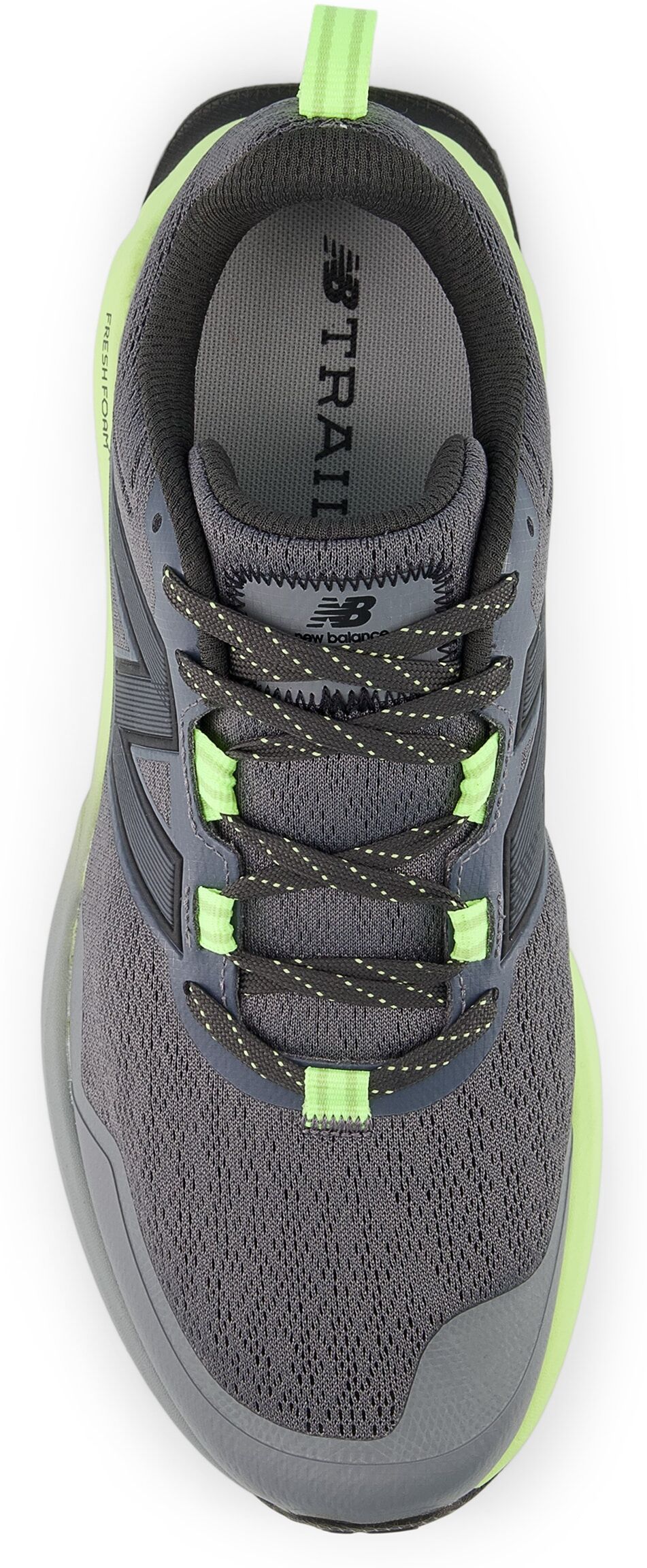 Trailrunningschuh NEW BALANCE "Garoe", Herren, Gr. 44, grau (castlerock), Synthetik, Textil, Schuhe Trailrunningschuh, für mehr Grip castlerock 44