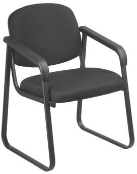 Office Star Products OSP Deluxe Sled Base Arm Chair with Designer Plastic Shell