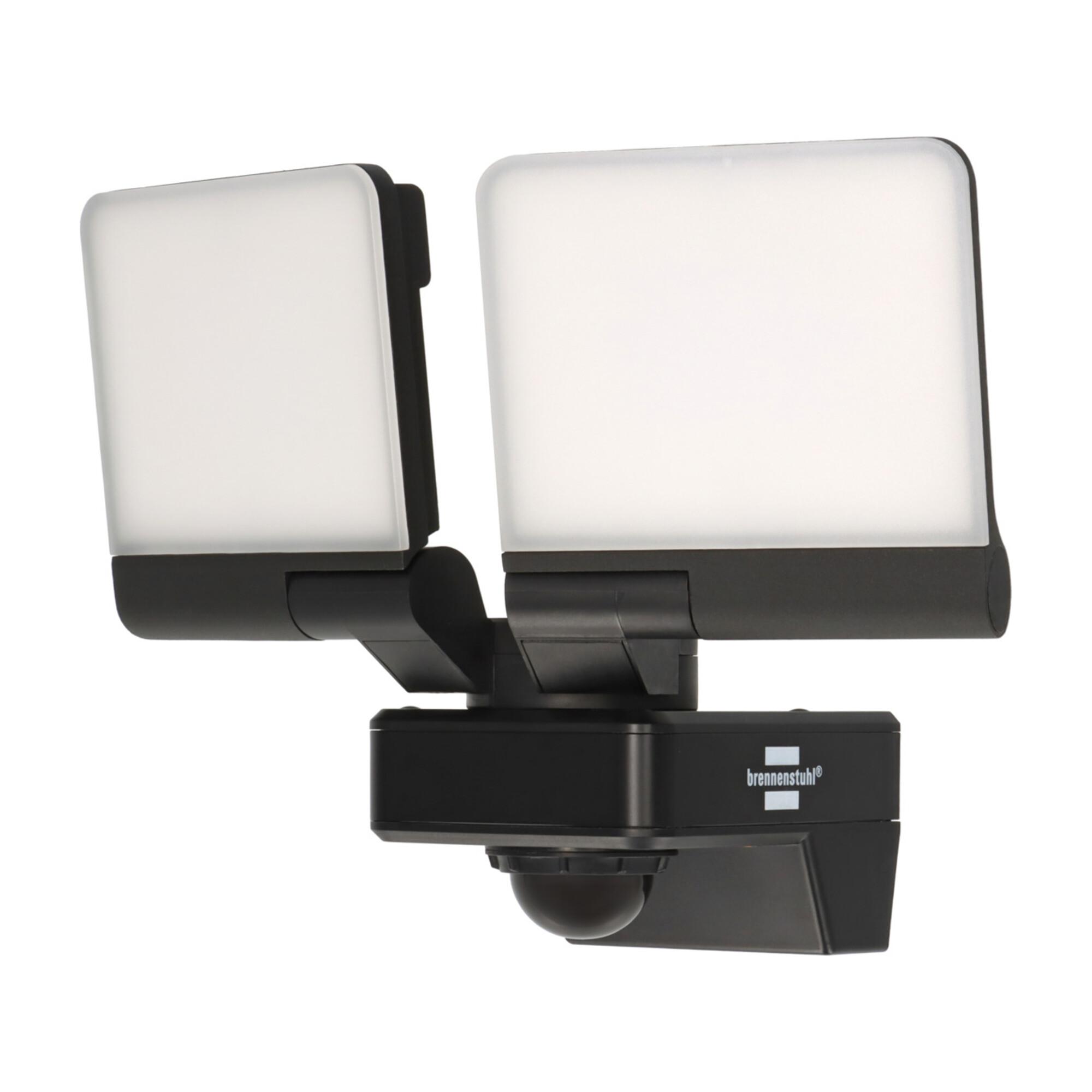 Brennenstuhl Connect WiFi LED Strahler Duo WFD 3051 P 36W 4300lm IP54 außen mit Bewegungsmelder (1179060020)