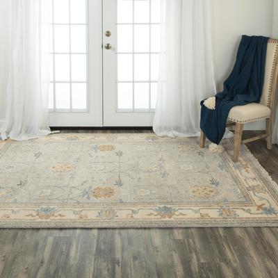 Alora Decor Abby Neutral Classical Hand-knotted Wool Area Rug