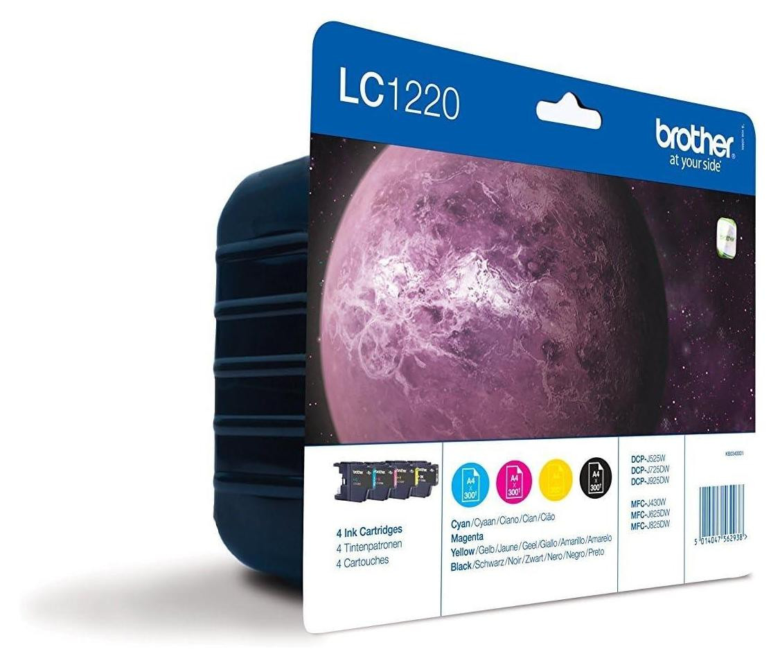 Brother Tintenpatronen LC1220VALBP zwart/cyaan/magenta/geel 4 stuks