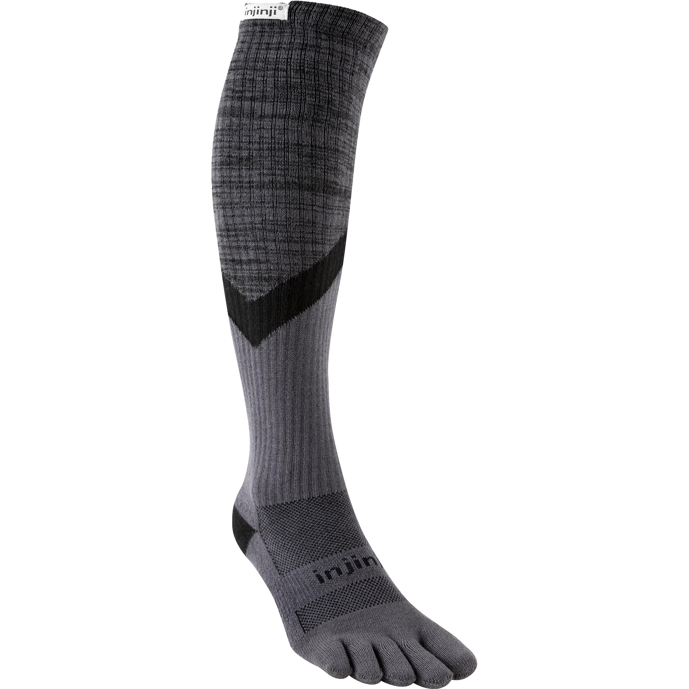 Injinji Trail Midweight Over The Calf/Coolmax Laufsocken grau Größe 37 Trailrunning Elastisch