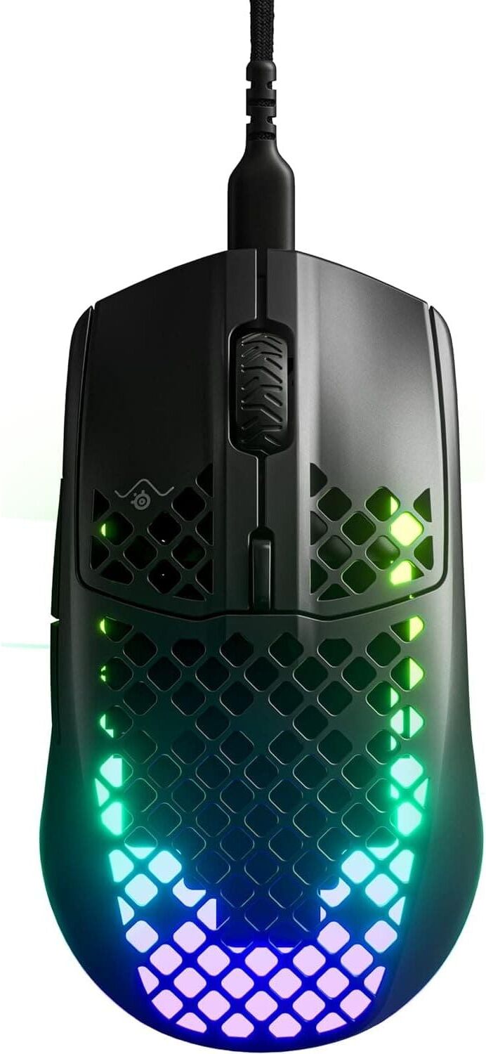 SteelSeries Aerox 3 RGB Gaming Mouse – Onyx (Ultra-Lightweight, Water-Resistant, 8,500 DPI TrueMove Core Sensor), New