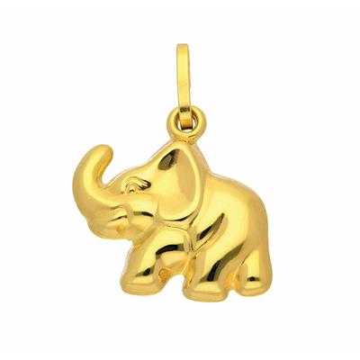 Kettenanhänger ADELIA´S "Damen Goldschmuck 333 Gold Anhänger Elefant", gold, Schmuckanhänger, Damen, Gold, Kettenanhänger, 333 Gold Goldschmuck für Damen