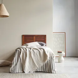 Bett-Kopfteil Loggia aus massivem Akazienholz 90