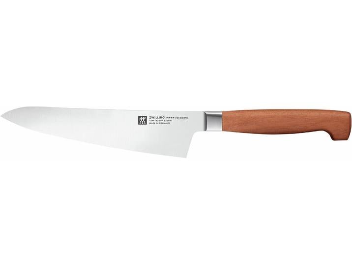Kochmesser ZWILLING **** VIER STERNE Wood , braun, Klingenlänge 14cm, Holz, Spezialklingenstahl, Kochmesser, Kochmesser, Made in Germany, Eigehärtete Klinge, FSC-Zertifizitiertes Holz