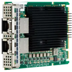 HPE E Adapter Ethernet 2-port BASE-T OCP3 Broadcom BCM57416 (PCI Express 3.0 x8), Netzwerkkarte, Silber