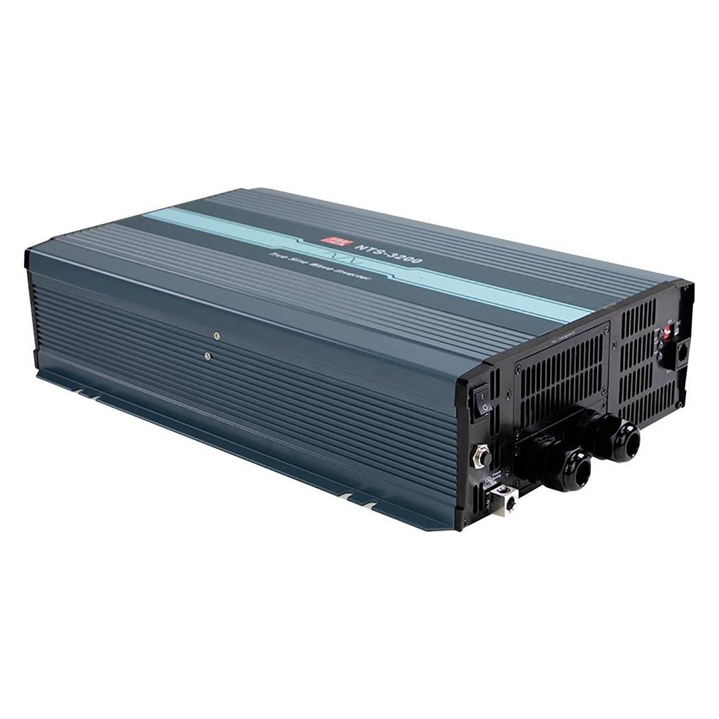 MeanWell NTS-3200-212EU - Wechselrichter Sinus 3200 W 12 V Schutzkontakt (NTS-3200-212EU)
