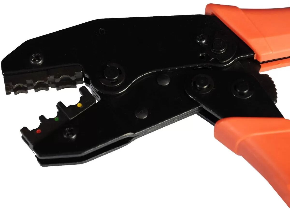 INF Ratschen-Crimpzange – Carbon Steel Handwerkzeug, orange Griffe, 0.5-6mm²