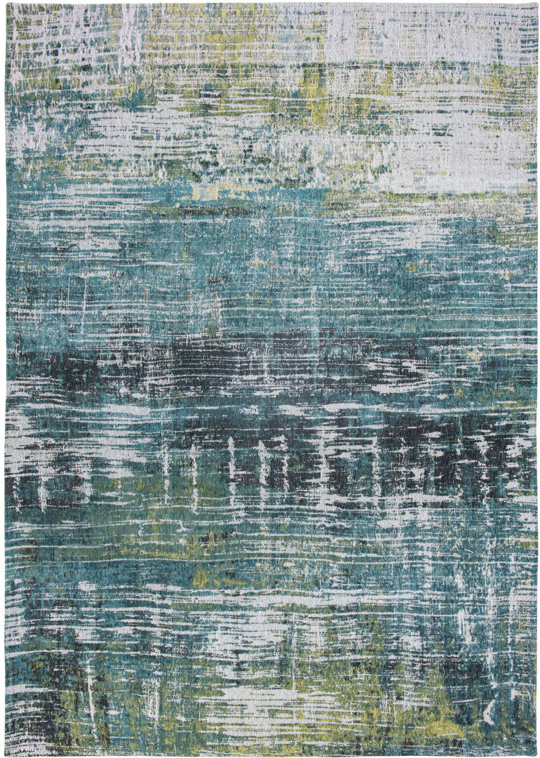 Louis de Poortere Abstract Area Rug Blue Rectangle 140 x 200cm