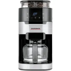 Gastroback Grind&Brew Pro, Filterkaffeemaschine, Silber