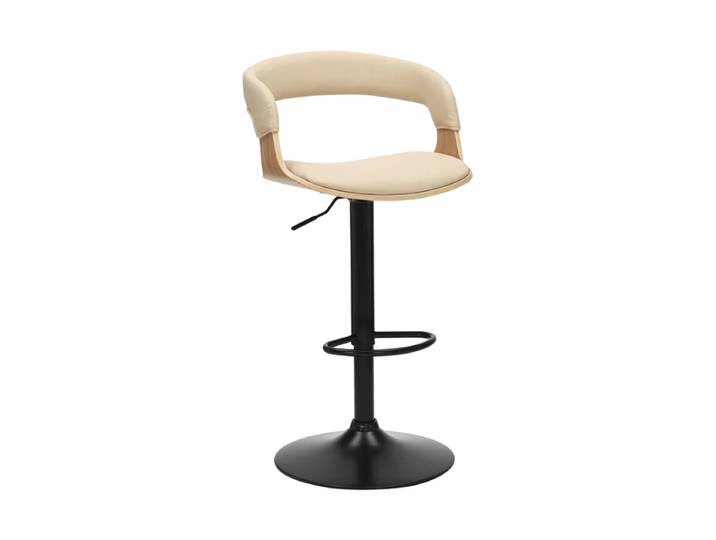 Höhenverstellbarer Barhocker „Manhattan“ Esche / Creme Invicta Interiors