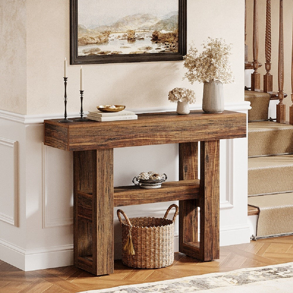 Blue Elephant 105Cm Console Table Brown 80cm H X 105cm W X 30cm D