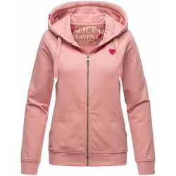 NAVAHOO Damen Kapuzensweatshirt Hoodie mit Kapuze & Dicken Tunnelzugkordeln Cremetörtchen