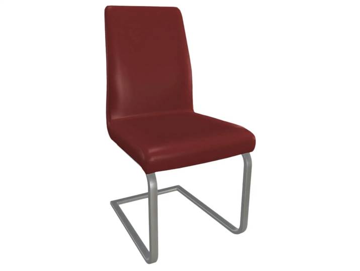 Stuhl Larona 2 Trendstühle / Farbe: Red / Material: Leder