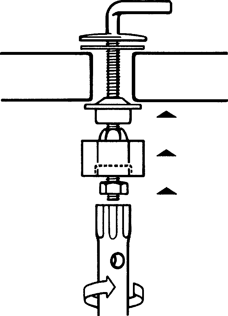 Haro 402143 BM 6, système de fixation pour filetage M 8