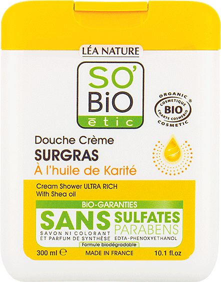 SO'BiO étic Gel ducha ultra rico nutritivo Aceite de karité Bio 650 ml