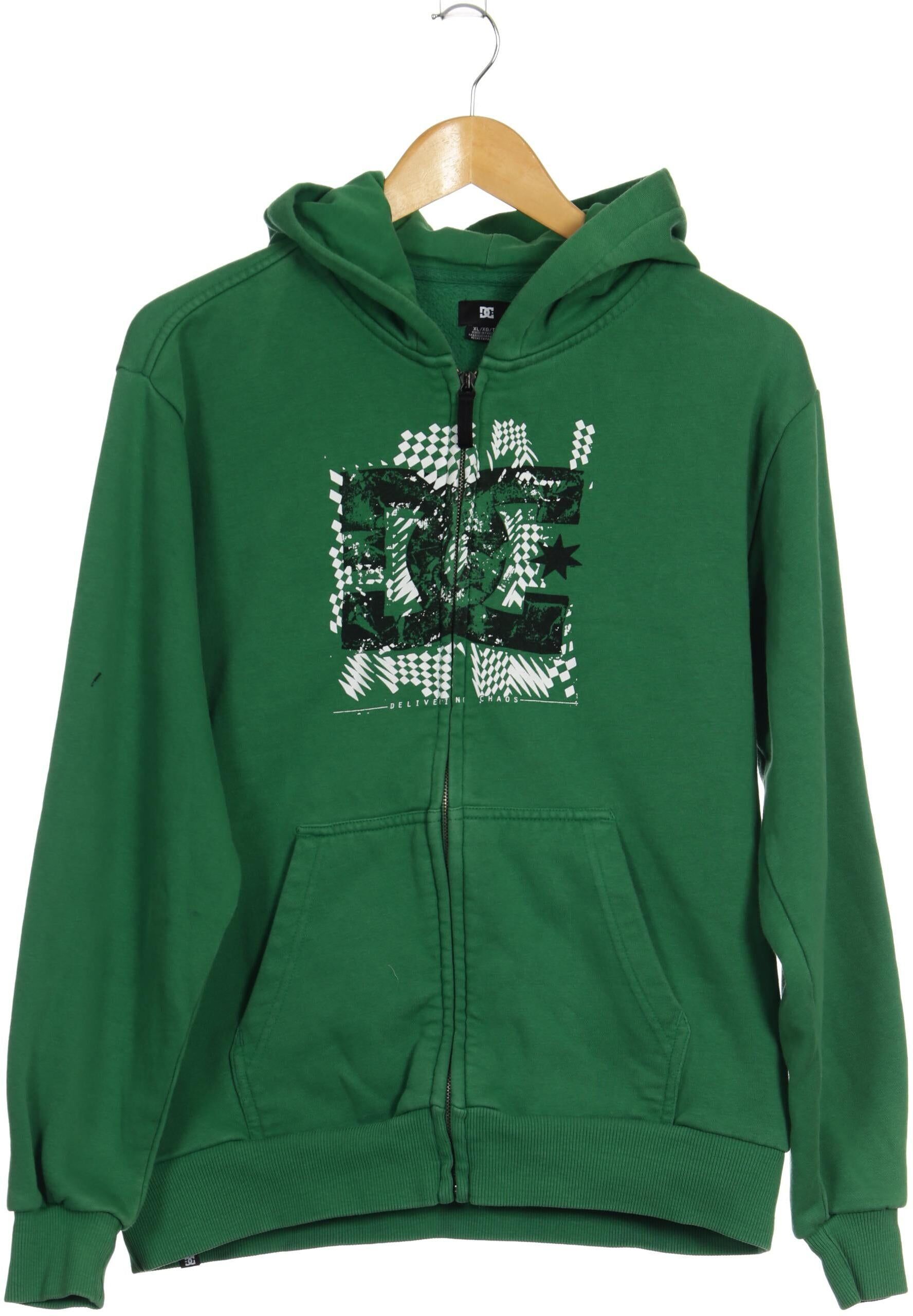 DC Shoes Herren Kapuzenpullover, Grün, Gr. XL, Baumwolle / Synthetik - Second Hand