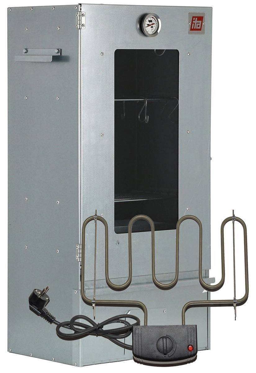 ITA Elektrischer Räucherofen 7002 - Premium Räucherschrank aus Edelstahl - 81 cm - Sichtfenster - Qualität EU Direkt vom Hersteller - Smoker