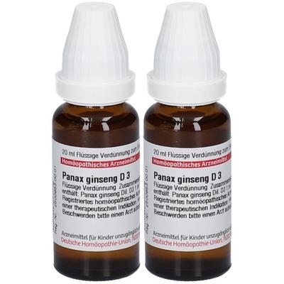 Panax Ginseng D 3 Dilution 2x 2x20 ml