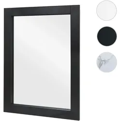 Wandspiegel HWC-L86, Badezimmer Badspiegel Spiegel Badmöbel, MVG-zertifiziert 72x52cm ~ schwarz
