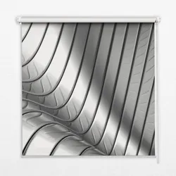 INNENROLLO - Fensterrollo - Rollo - 150x180 cm - Metallabstraktion