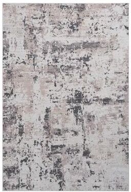 Klair Living PAYAS Collection Cream / Brown / Abstract Doormat Non-Shedding Rug