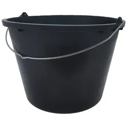 Baueimer 12L Schwarz Mörteleimer Maurereimer Putzeimer Wascheimer Universal