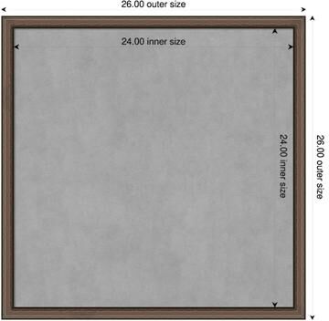 Amanti Art Cordelia Wood Framed Magnetic Board