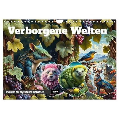 Verborgene Welten: Arkanum der mystischen Tierwesen (Wandkalender 2027 DIN A4 quer), CALVENDO Monatskalender