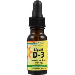 Vitamin D3 Liquid Solaray 14.7 ML