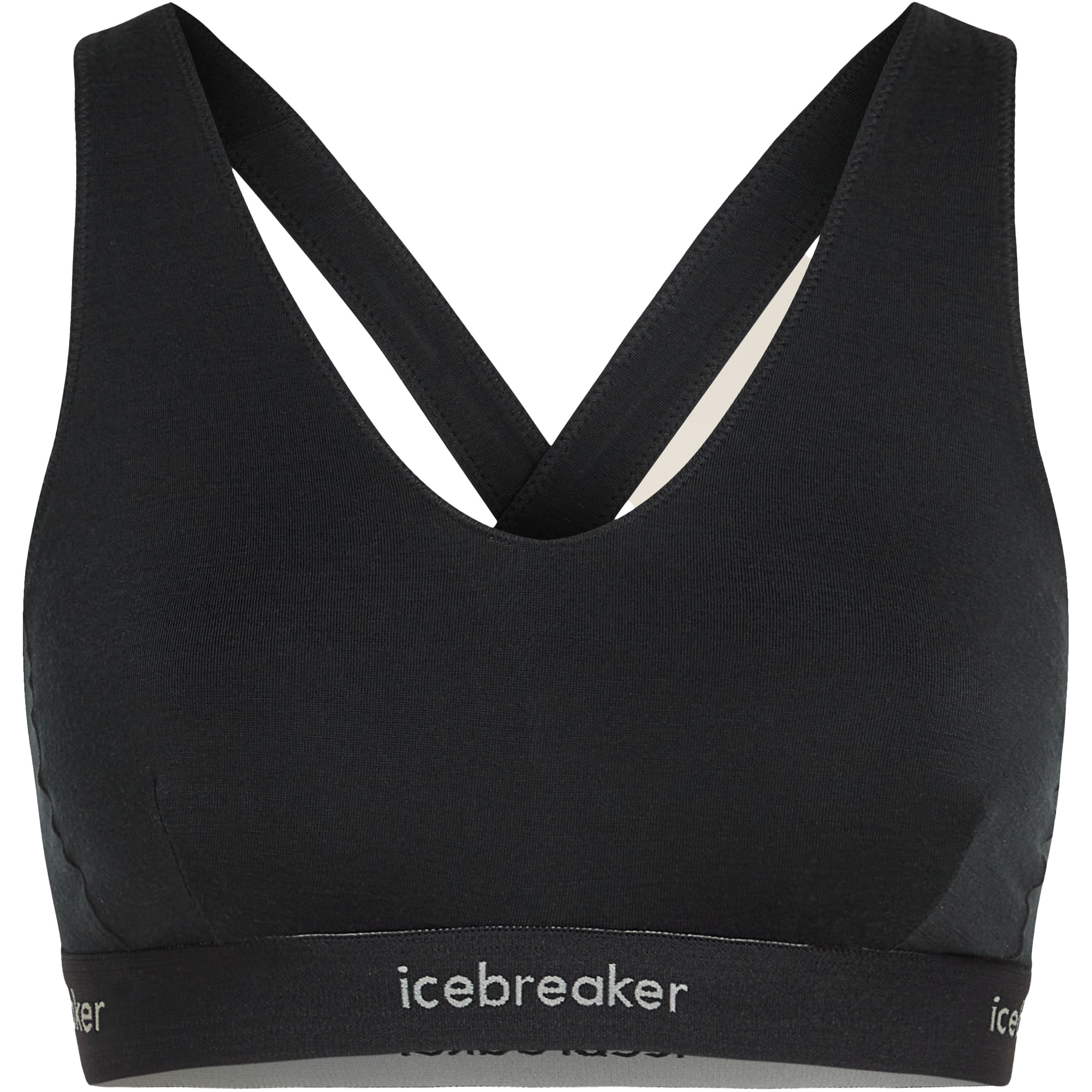 Icebreaker 125 Cool-Lite Sprite Racerback Sport BH Damen Sport-BHs schwarz Größe XS Hautfreundlich Merinowolle | Lyocell (Tencel)