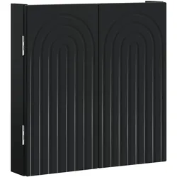 vidaXL Dartboard Schrank ALKMAAR Schwarz 52,5 x 10,5 x 53,5 cm