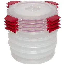 Joseph Joseph Nest Lock, Vorratsbehälter, Rot, Transparent