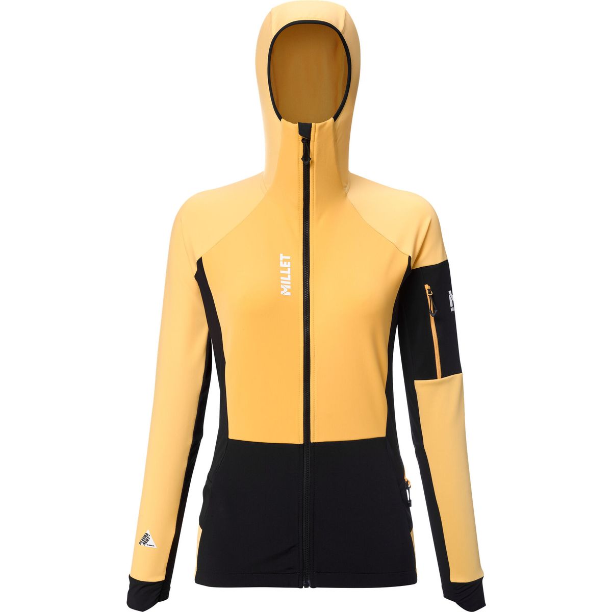 Millet Pierra Ment Hoodie W sunflower/black (F0080) L MIV10579-F0080-L