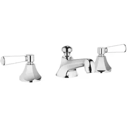 Dornbracht Madison Flair Dreiloch-Armatur 20700370-00 für Waschtisch, mit Ablaufgarnitur, chrom