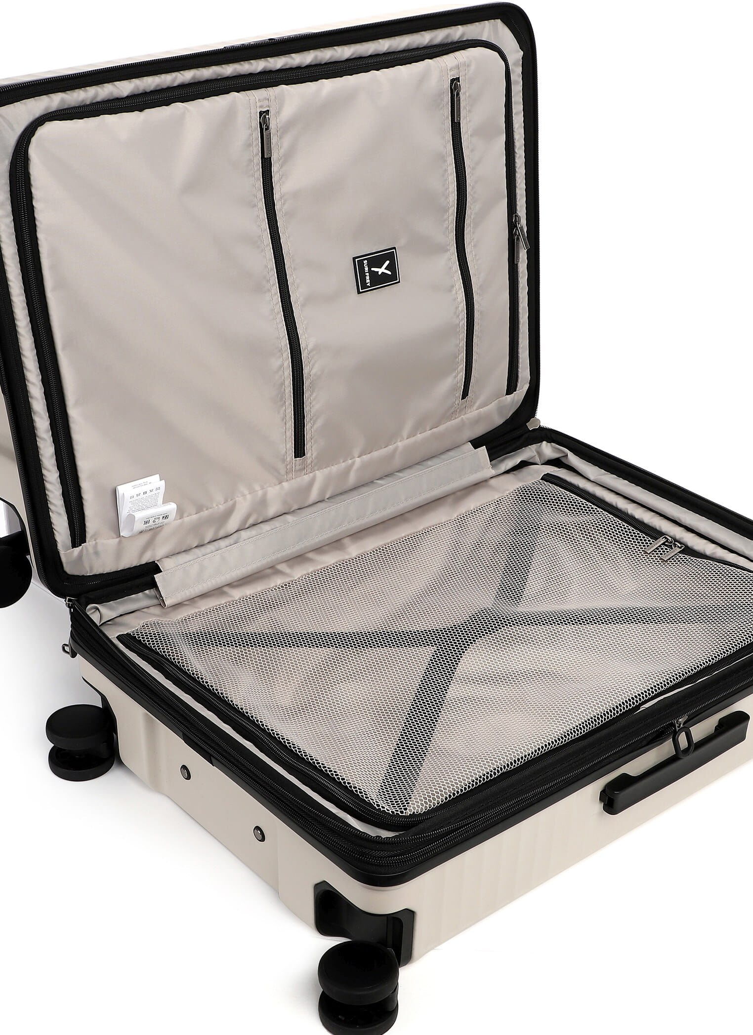 Hartschalen-Trolley SURI FREY "Trolley SFY FreyWay Paris", Gr. Blacklist, beige (ecru 320), Obermaterial: 100% Kunststoff plastic., Koffer Hartschalen-Trolley