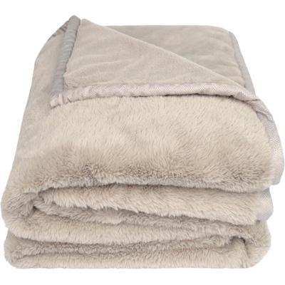 Wohndecke ZOEPPRITZ1828 "The Blanket, extra weiche Kuscheldecke, schlichtes Design", beige (clay), B:150cm L:200cm, Polyester, Wohndecken, Wohndecke, Extra weiche Decke aus recyceltem Polyester