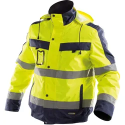 DASSY® Lima Warnschutz Winterjacke - neongelb/dunkelblau - M